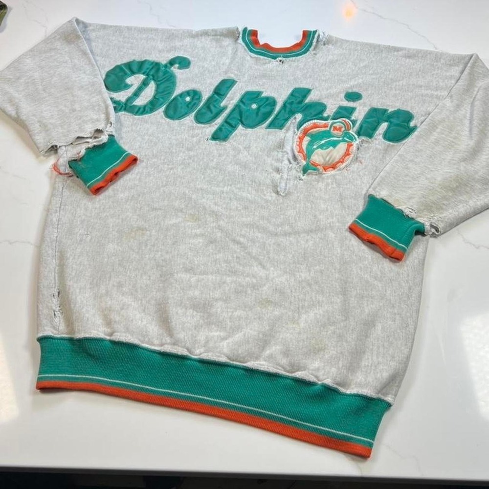 Vintage Miami dolphins legends graphic spell out crewneck sweatshirt